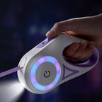 LED Retractable Dog Leash with Built-in Safety Light