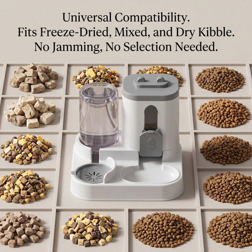 2-in-1 Gravity Pet Feeder & Waterer