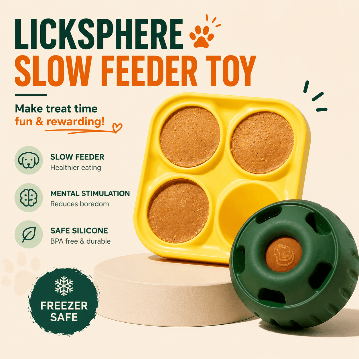 LickSphere Slow Feeder Toy