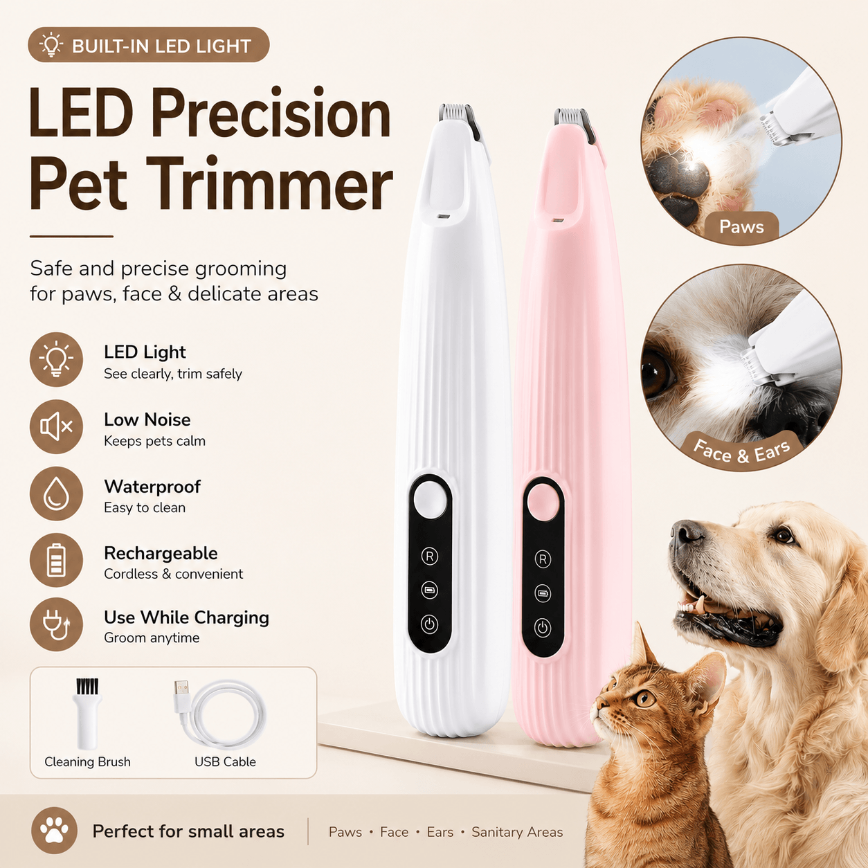 LED Precision Pet Trimmer