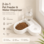 2-in-1 Pet Feeder & Water Dispenser